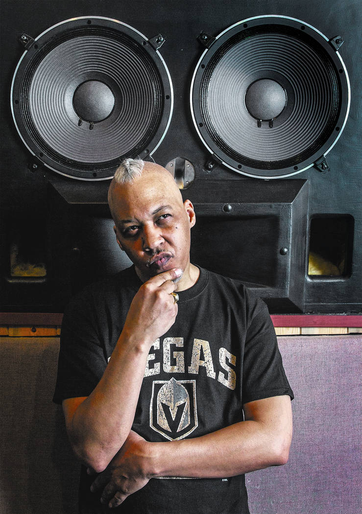 Hip-hop producer Tiger Stylz at Digital Insight Recording Studio on Wednesday, June 20, 2018, in Las Vegas. Benjamin Hager Las Vegas Review-Journal @benjaminhphoto