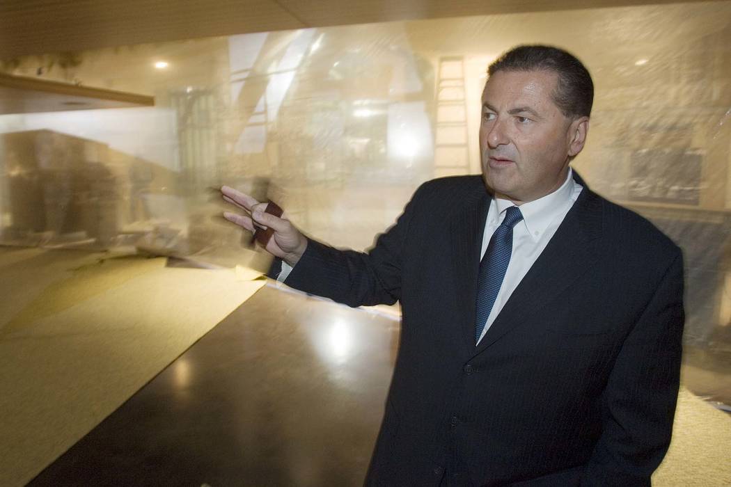 Felix D. Rappaport talks while giving a tour of the Luxor in Las Vegas in 2007. Rappaport, president and CEO of the Foxwoods tribal casino in Connecticut, was found dead in his home Monday, June, ...