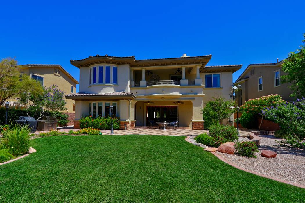 The home has a large backyard. (Ron Magee) | Las Vegas ...