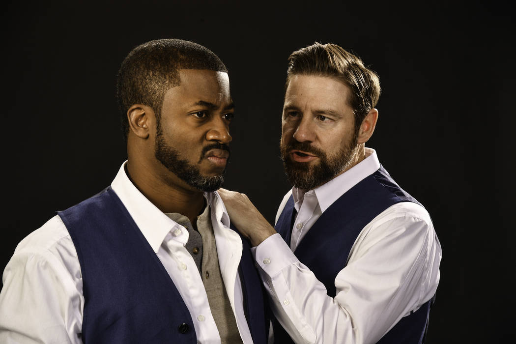 Wayne T. Carr as Othello and Brian Vaughn as Iago in the Utah Shakespeare Festival's 2018 production of "Othello." Karl Hugh/Utah Shakespeare Festival