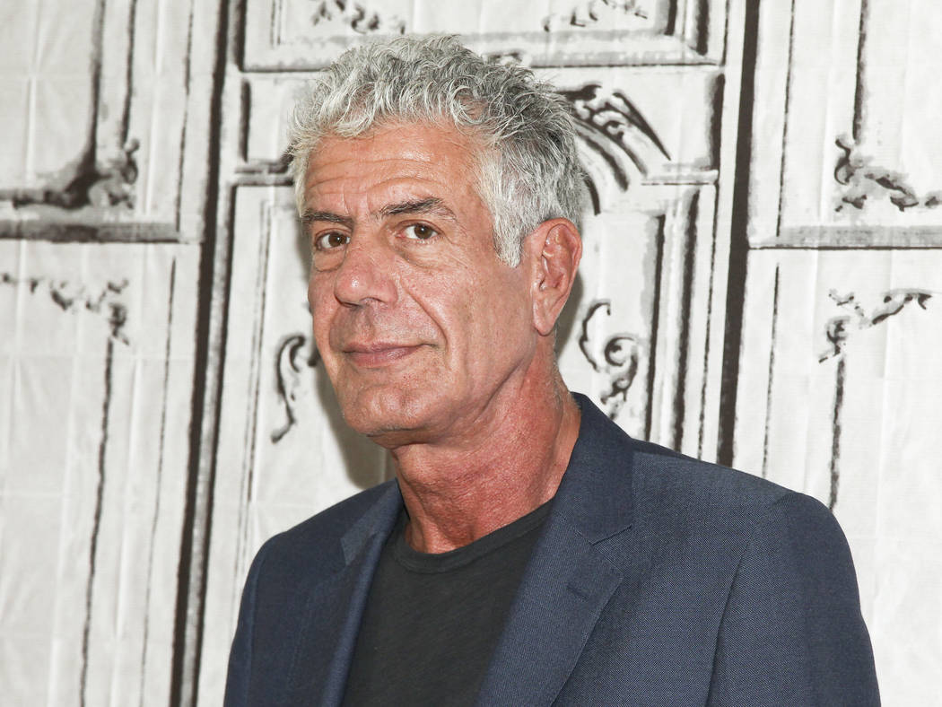 FILE - In this Nov. 2, 2016, file photo, Anthony Bourdain participates in the BUILD Speaker Series to discuss the online film series "Raw Craft" at AOL Studios in New York. Bourdain ha ...