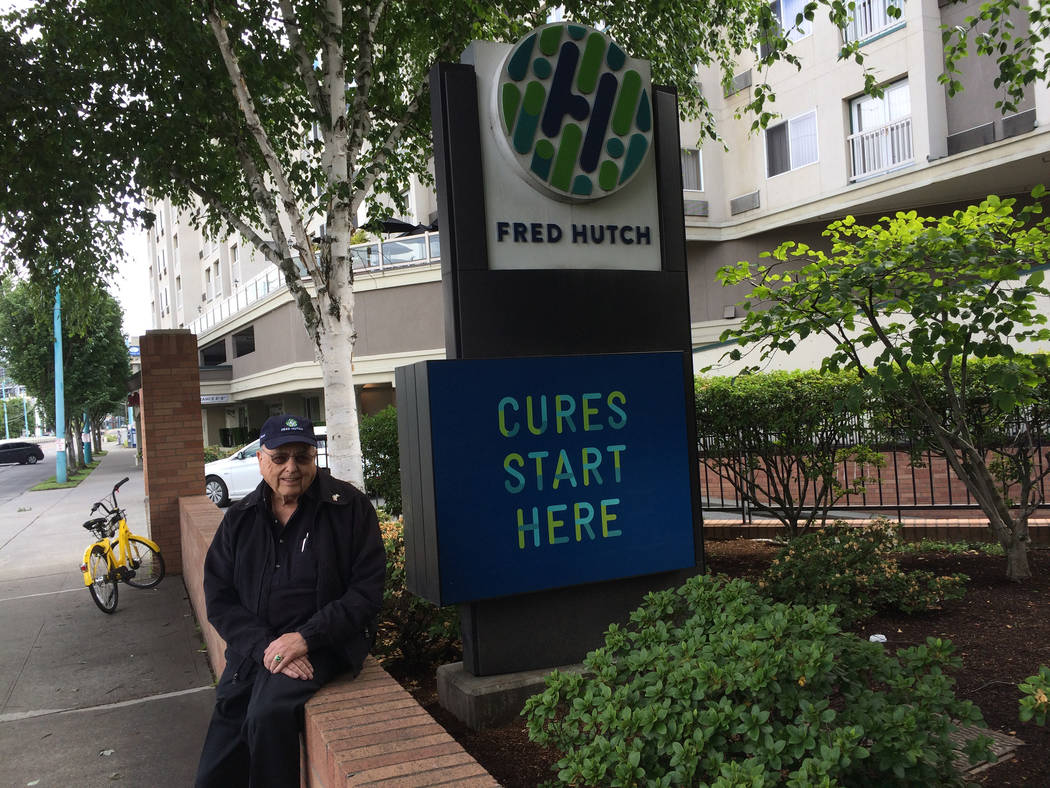 The motto at Fred Hutchinson Cancer Research Center is "Cures Start Here." Las Vegan Jim Morrison is one of the Hutch Heroes honored certain Seattle Mariners games in order to bring awareness to t ...