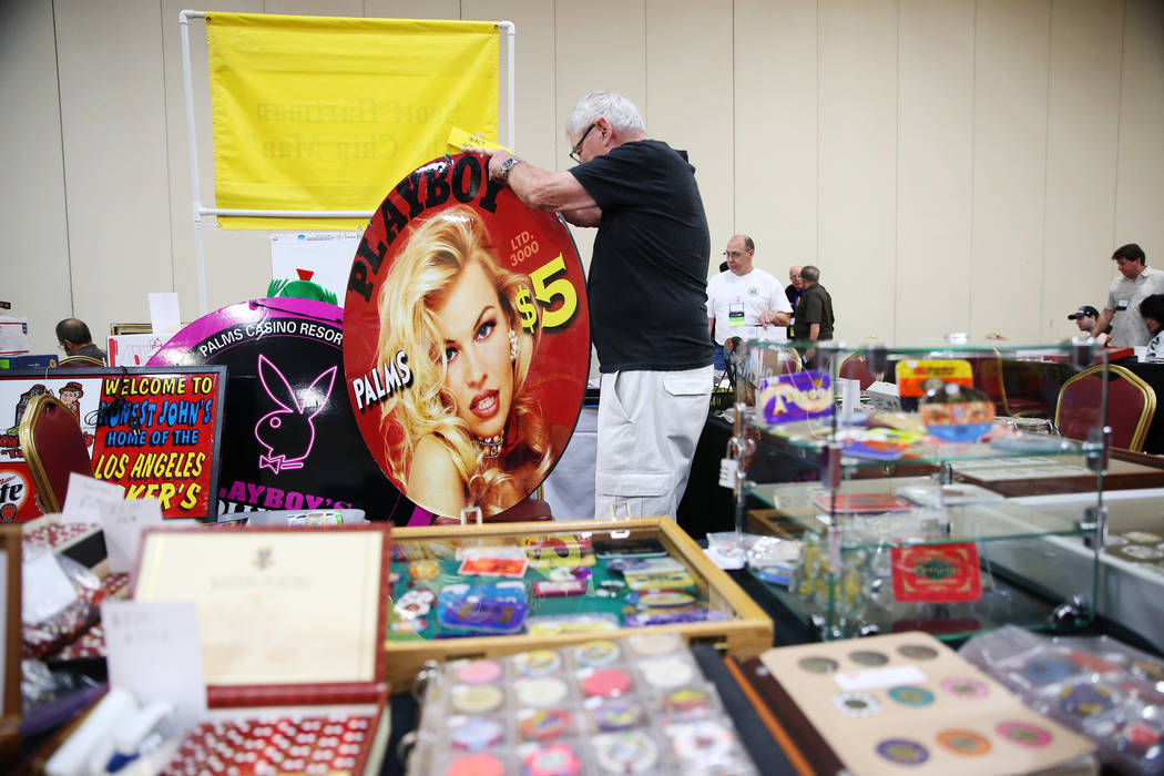 Chips, dice, poster collections at Casino Collectibles Convention Las