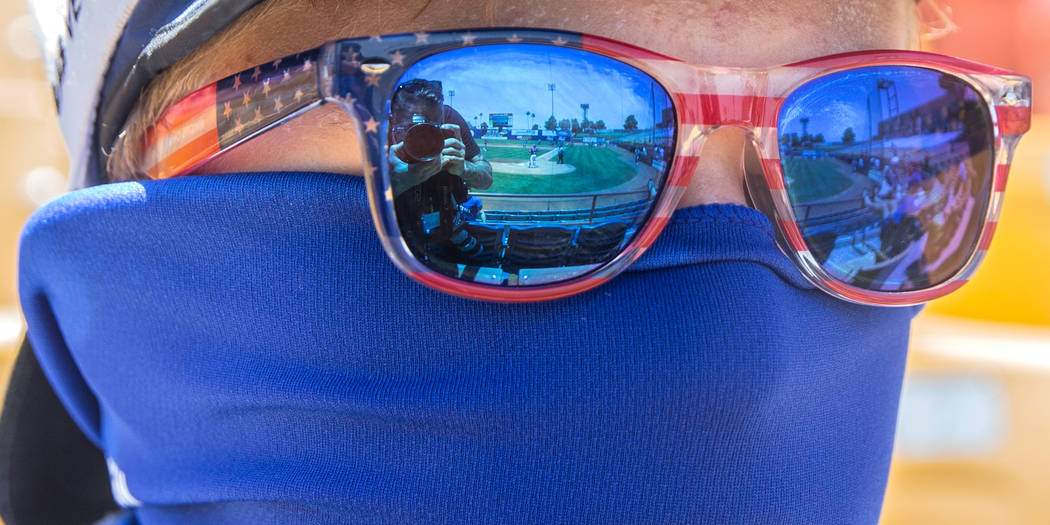 51s fan T.J. Leger watches Las Vegas take on the Reno Aces in mid-day temperatures reaching 106 degrees on Sunday, June 24, 2018, at Cashman Field, in Las Vegas. Benjamin Hager Las Vegas Review-Jo ...