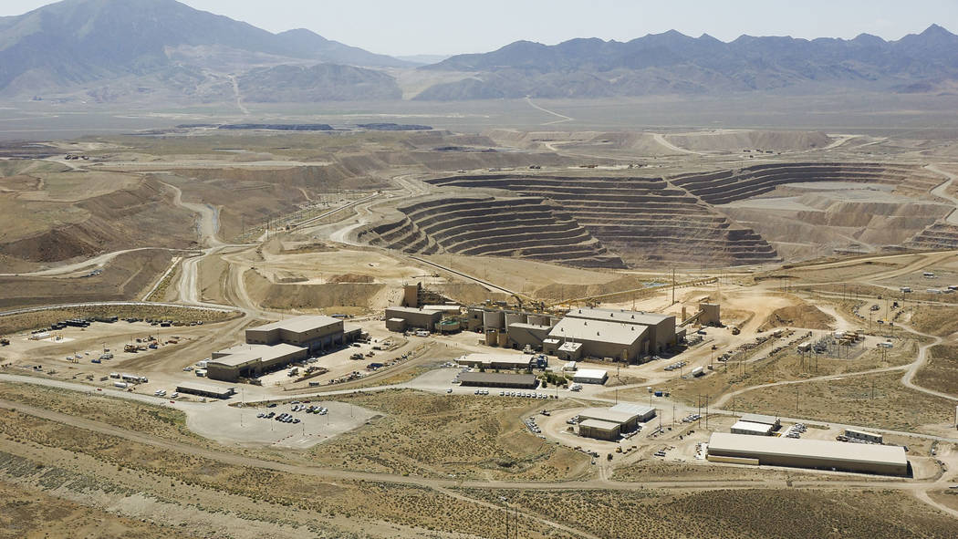 Undated overview of the Barrick mine complex. (Courtesy Barrick Gold of North America)
