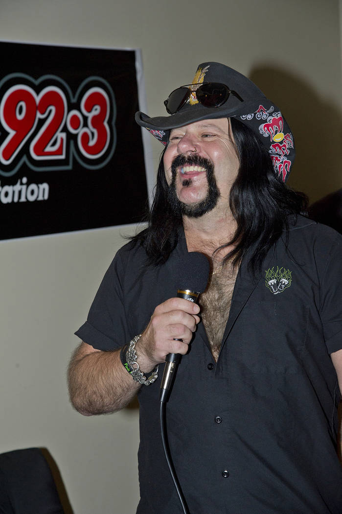 Vinnie Paul of Hellyeah is seen during the Rock Vegas Music Festival at Mandalay Bay on Sept. 28, 2012, in Las Vegas. (Photo by Amy Harris/Invision/AP)