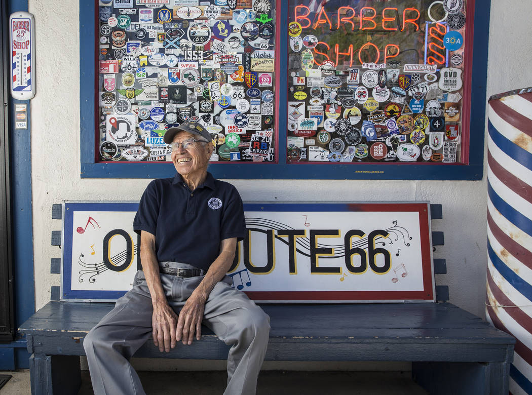 Angel Delgadillo, 91, known as the Angel of Route 66, on Thursday, May 17, 2018, at Delgadillo's Route 66 Gift Shop, in Seligman, AZ. Benjamin Hager Las Vegas Review-Journal @benjaminhphoto