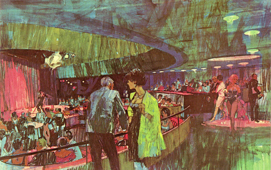Postcard of the Copa Room, Sands Hotel and Casino, Las Vegas, circa 1960s