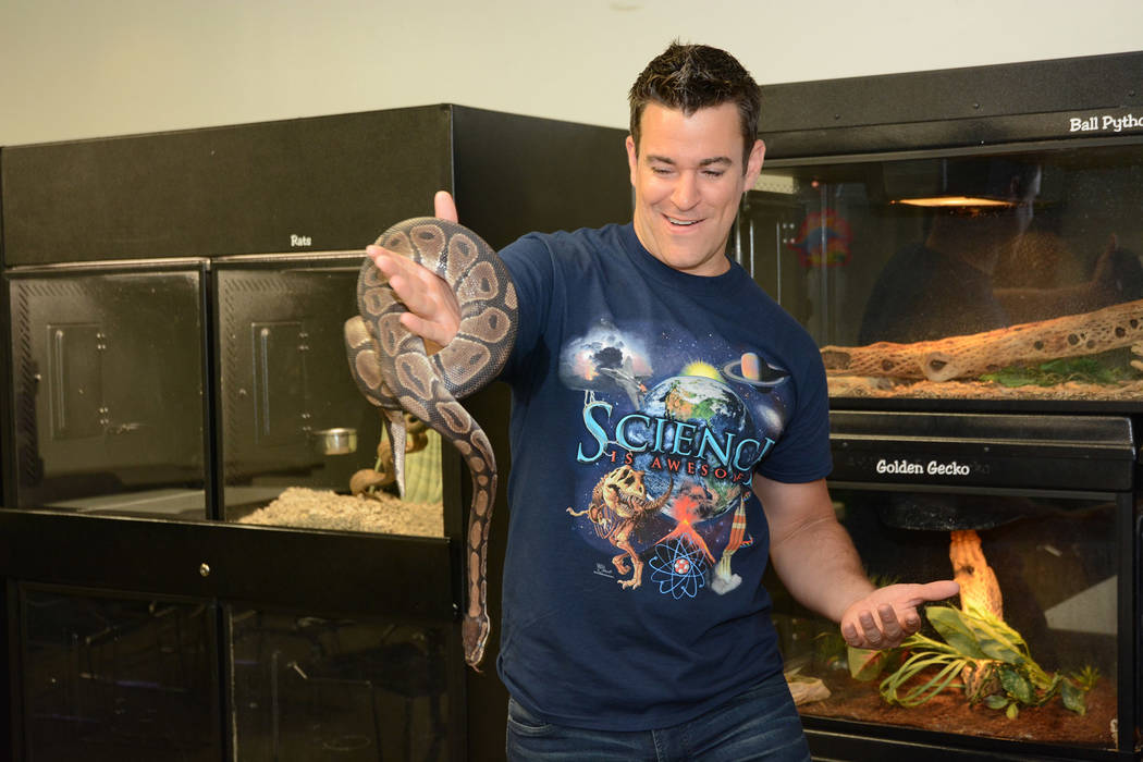 Jeff Civillico, the star of “Comedy in Action” at Paris Las Vegas, will spread the word about the Las Vegas Natural History Museum. TML Photography