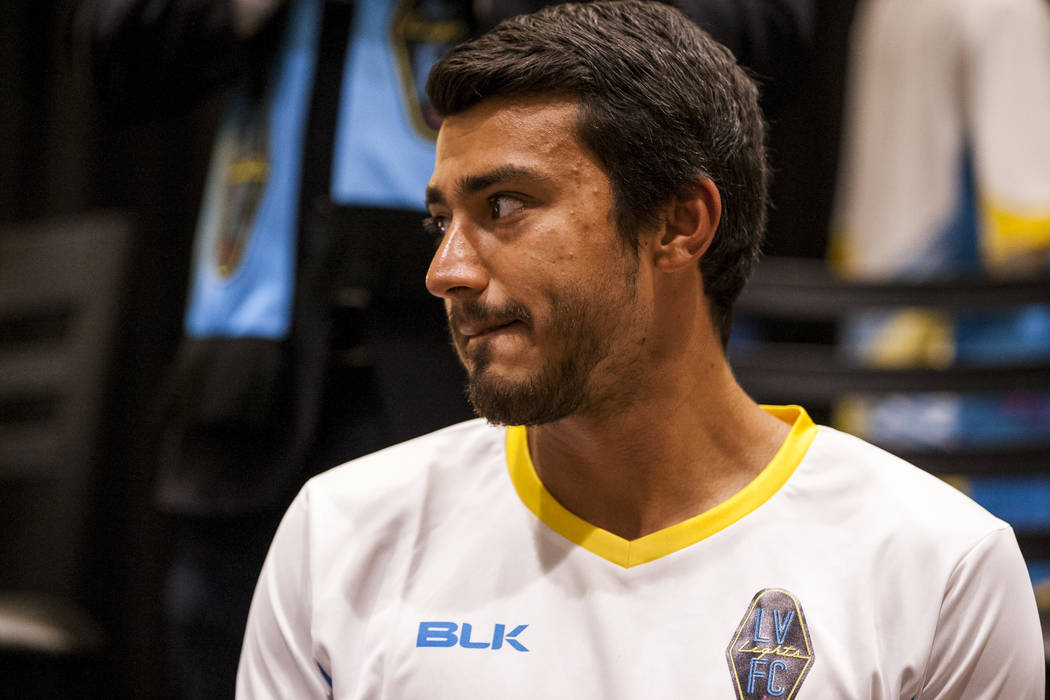 Las Vegas Lights FC defender Juan Herrera-Perla (13). (Patrick Connolly Las Vegas Review-Journal @PConnPie) *Age: 23 *Hometown: San Miguel, El Salvador *Previous Club/Team: N/A *Notable: Played in ...