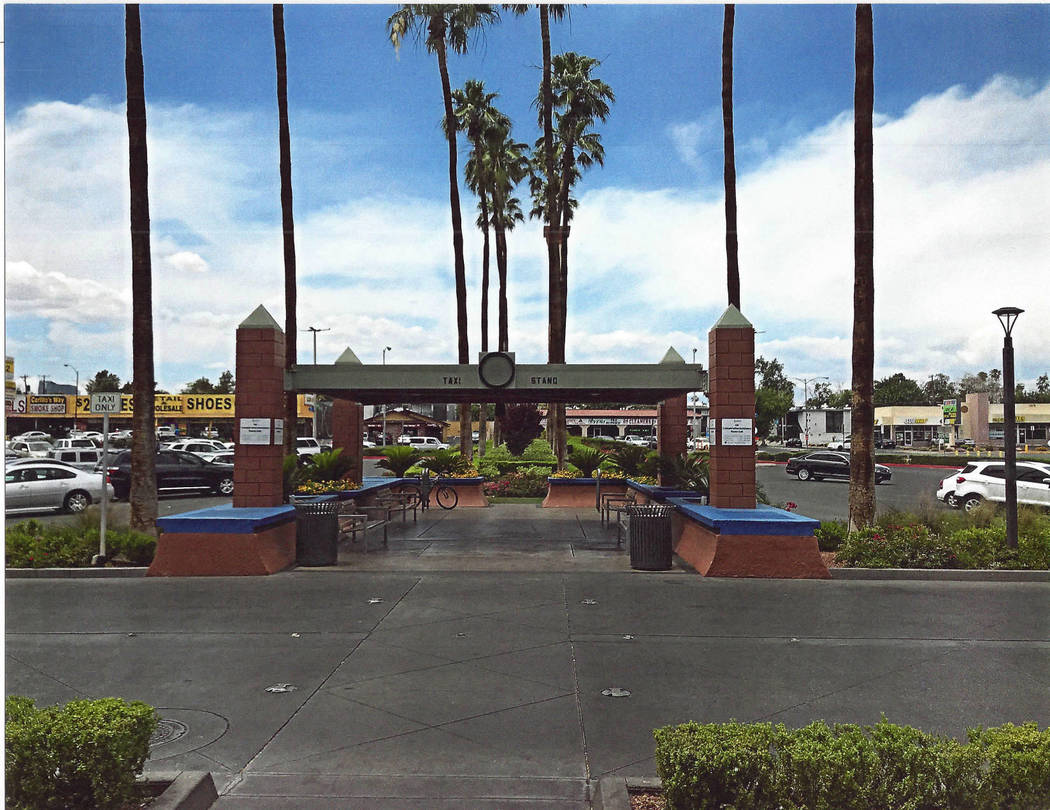 This May 20, 2018, handout photo shows the taxi stand in front of the Boulevard Mall where Byron Goynes waited a hour for a cab. (Photo by Byron Goynes)