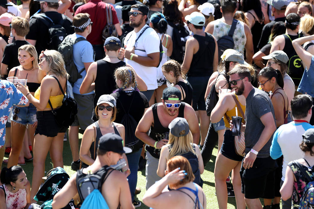 Fans mingle during Warped Tour at Downtown Las Vegas Events Center on Friday, June 29, 2018. K.M. Cannon Las Vegas Review-Journal @KMCannonPhoto