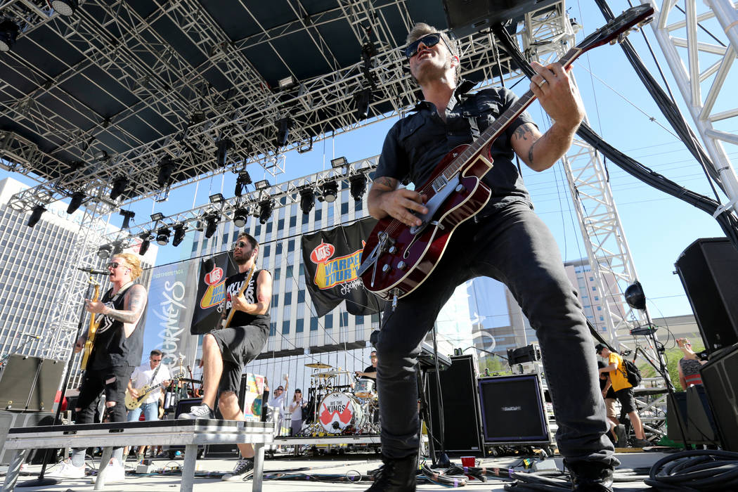 We the Kings performs during Warped Tour at Downtown Las Vegas Events Center on Friday, June 29, 2018. K.M. Cannon Las Vegas Review-Journal @KMCannonPhoto