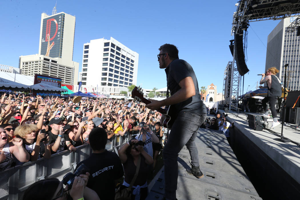 We the Kings performs during Warped Tour at Downtown Las Vegas Events Center on Friday, June 29, 2018. K.M. Cannon Las Vegas Review-Journal @KMCannonPhoto