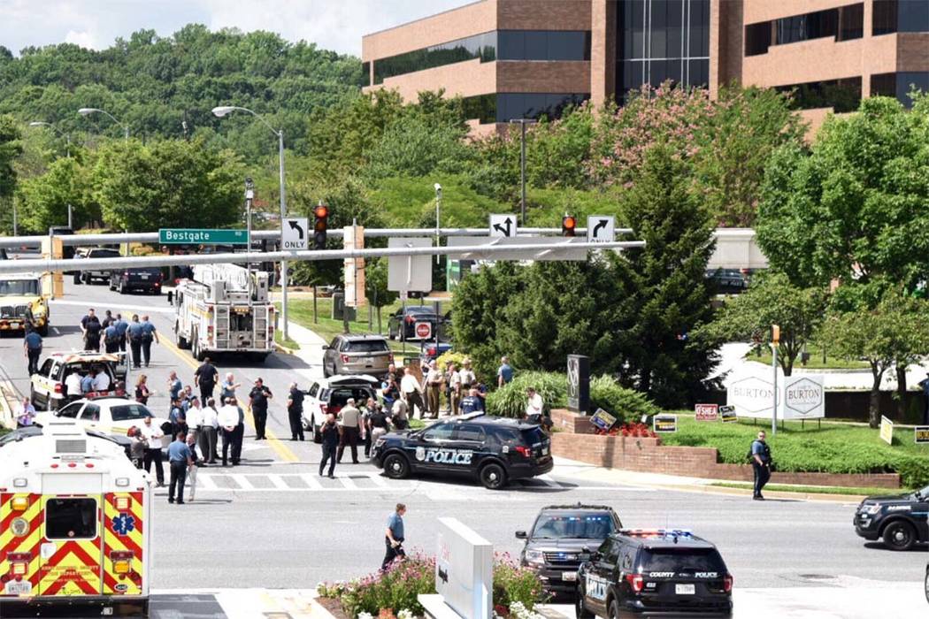 Maryland newspaper says it received threats after shooting Las Vegas