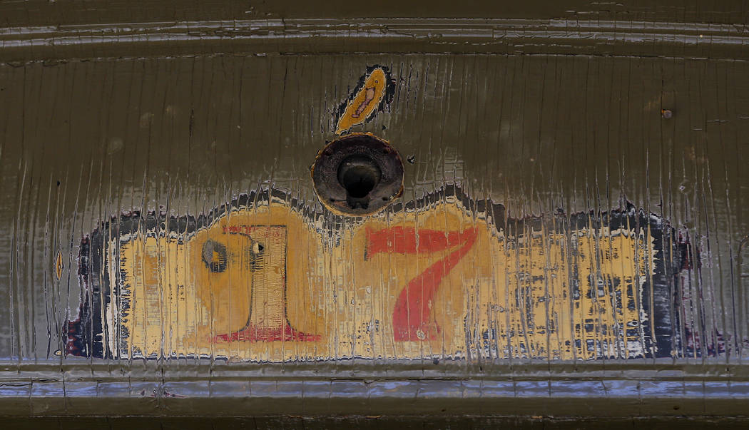 The historic V&T Coach No. 17, built in 1868, carried dignitaries and four special spikes to the ceremony at the Promontory Summit at the time the golden spike connected the transcontinental railr ...