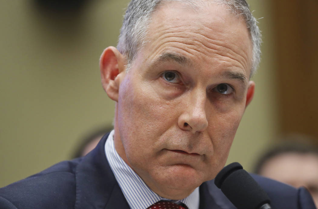 Environmental Protection Agency Administrator Scott Pruitt has resigned, Thursday, July 5, 2018. (Pablo Martinez Monsivais/AP)