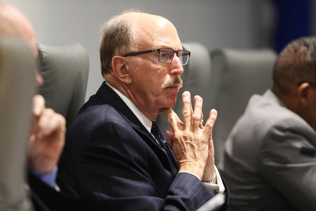 Las Vegas Convention and Visitors Authority board member Bill Noonan during a board meeting at the Las Vegas Convention Center in Las Vegas, Tuesday, June 12, 2018. Erik Verduzco Las Vegas Review- ...