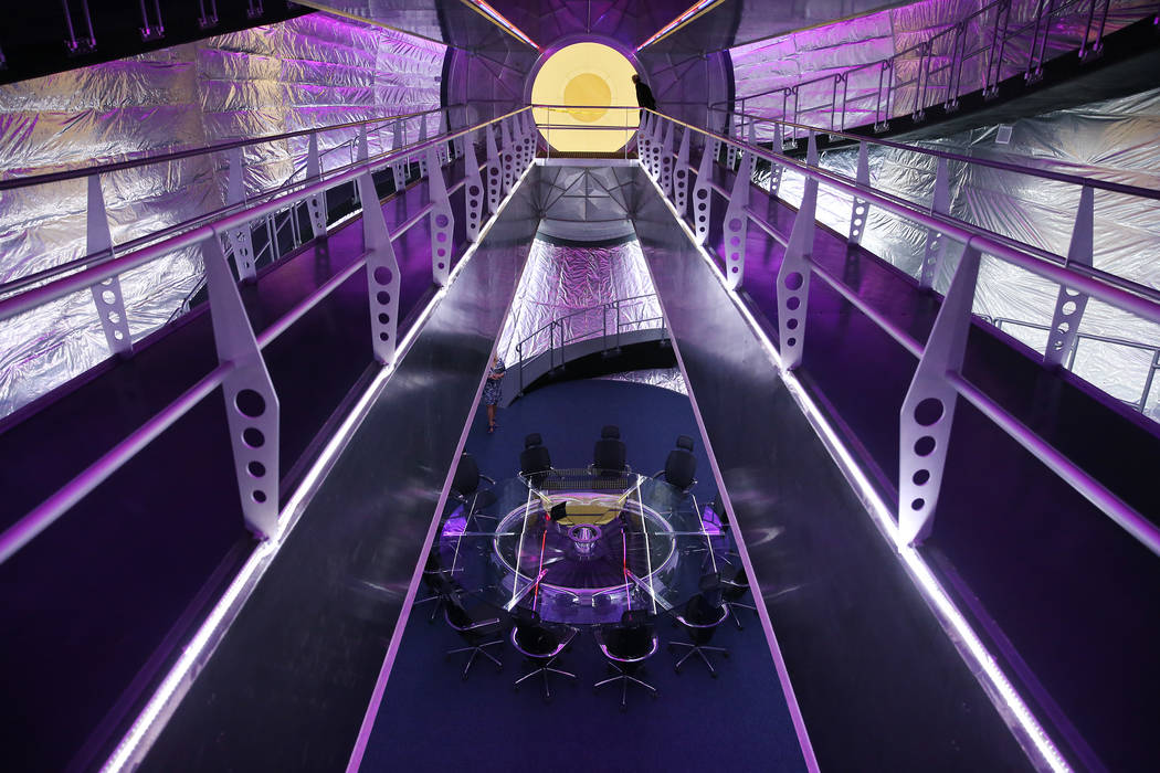 The interior of Olympus, an expandable space station module, at Bigelow Aerospace in North Las Vegas, Tuesday, July 10, 2018. Erik Verduzco Las Vegas Review-Journal @Erik_Verduzco
