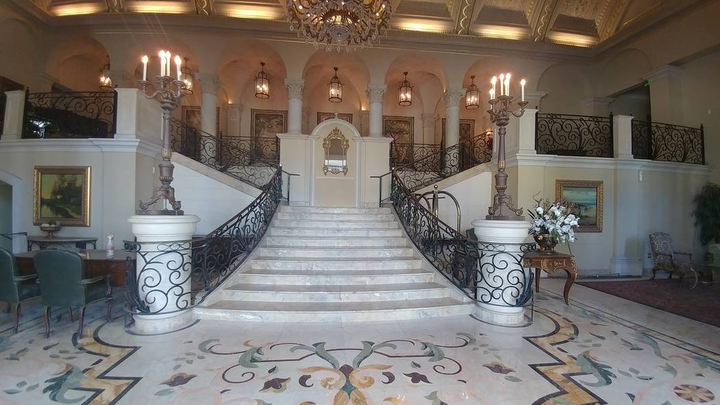 The renovated staircase at the entrance of Stirling Club at Turnberry Place. (Louis Russo)