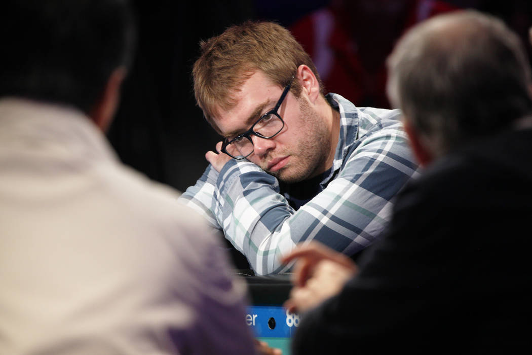 Michael Dyer on the seventh day of the World Series of Poker at the Rio Convention Center in Las Vegas, Wednesday, July 11, 2018. (Rachel Aston/Las Vegas Review-Journal) @rookie__rae