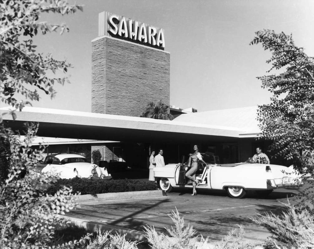 Sahara hotel-casino pictured in 1954. (Las Vegas Review-Journal File Photo)