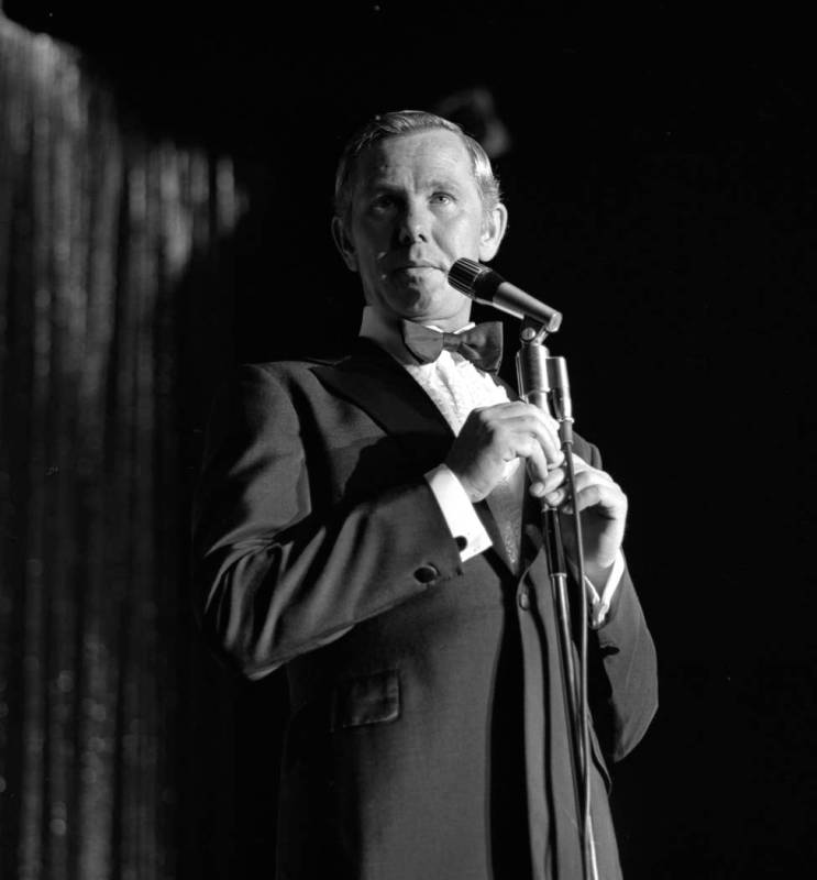 Johnny Carson opening at the Sahara hotel-casino in 1970. (Review-Journal File Photo)