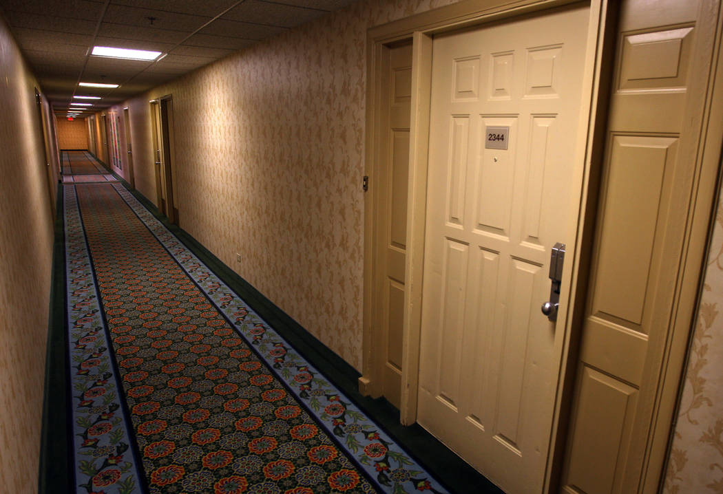 The door to room 2344, known as The Beatles Suite, is shown at the Sahara hotel-casino in 2007. ...