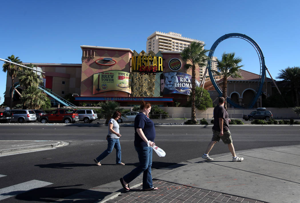 The closed Sahara hotel-casino pictured in November of 2011. (Las Vegas Review-Journal File Photo)