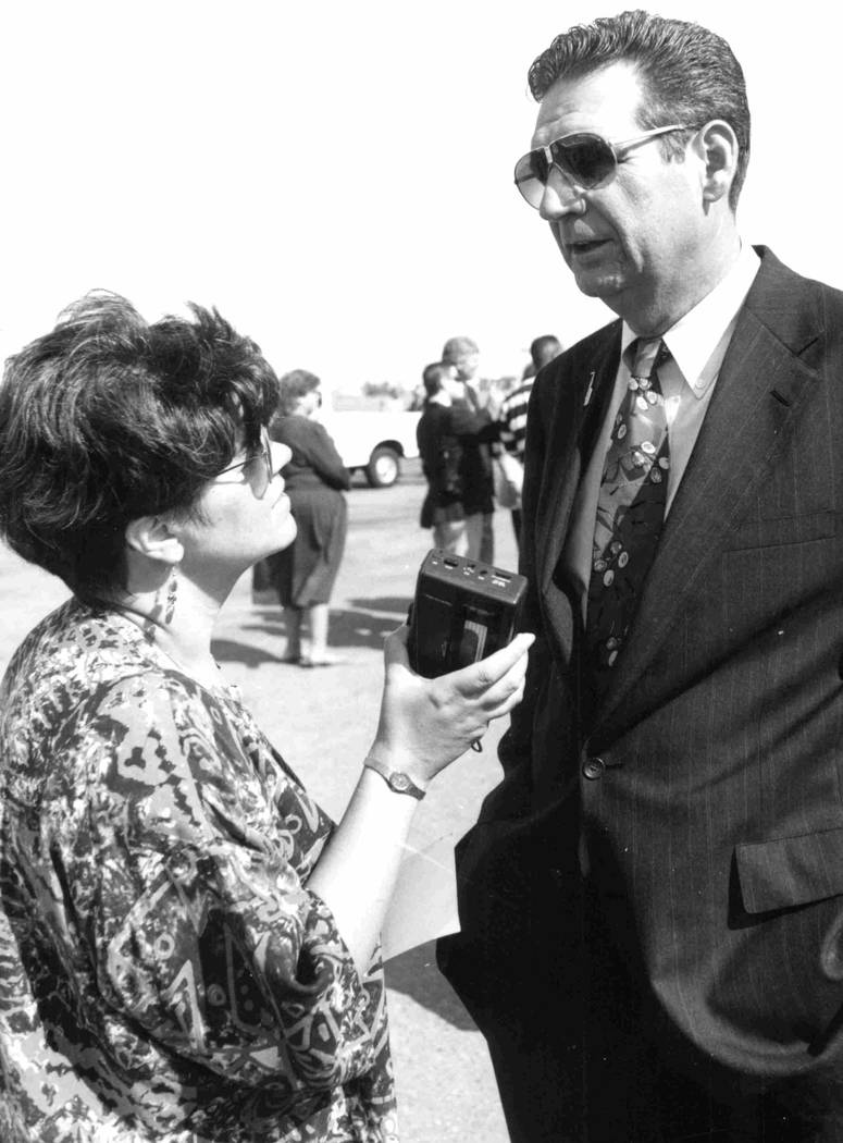 Political reporter Jane Ann Morrison covered Gov. Bob Miller's 10 years as governor between 1989 and 1999. (Las Vegas Review-Journal file photo)