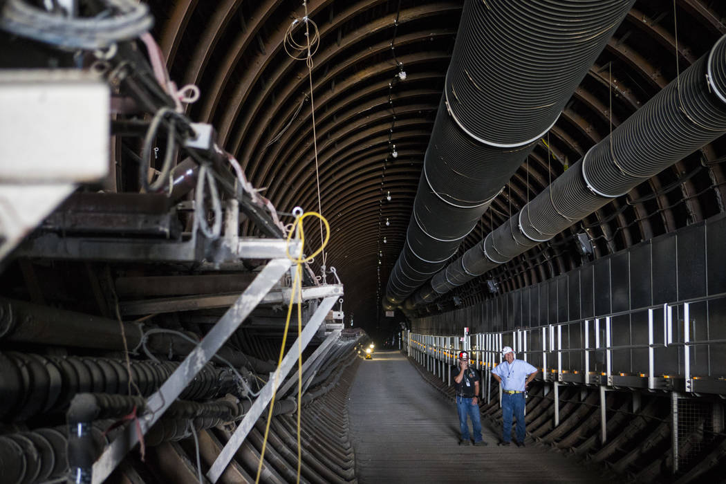 A view from the north portal of Yucca Mountain near Mercury on Saturday, July 14, 2018. Chase Stevens Las Vegas Review-Journal @csstevensphoto