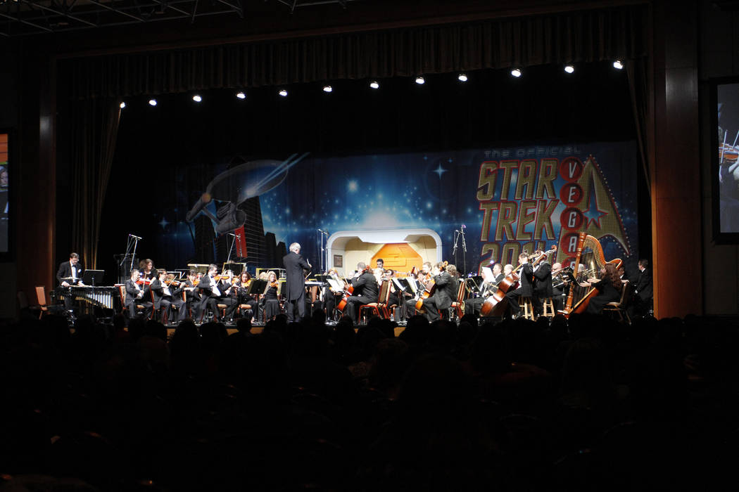 The Nevada Pops orchestrta performs during a previous edition of the Official Star Trek Convention. (Courtesy Creation Entertainment)