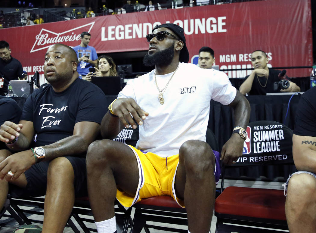 LeBron James wore $500 Lakers shorts to a NBA Summer League game