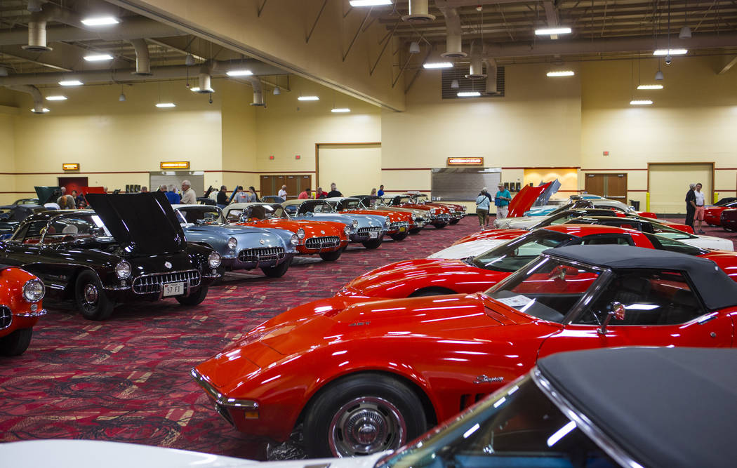 The convention floor for the National Corvette Restorers Society at the South Point in Las Vegas on Tuesday, July 17, 2018. Chase Stevens Las Vegas Review-Journal @csstevensphoto