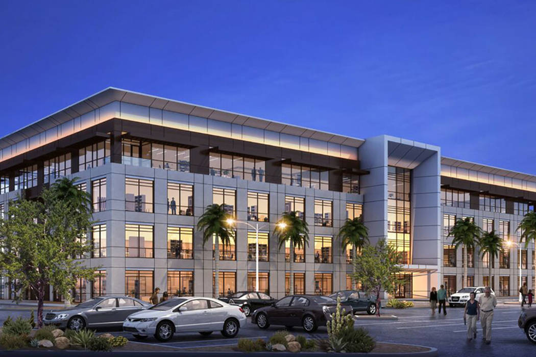 Rendering of the Harry Reid Research and Technology Park at UNLV. (Courtesy of UNLV)