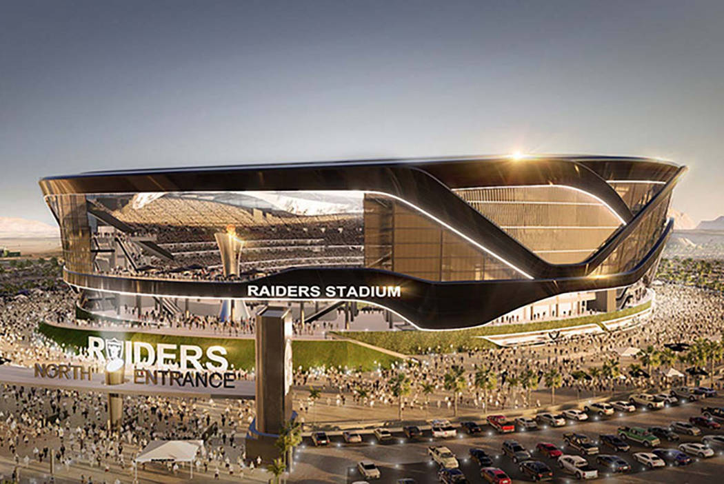 Rendering of proposed Raiders Stadium in Las Vegas (MANICA Architecture)