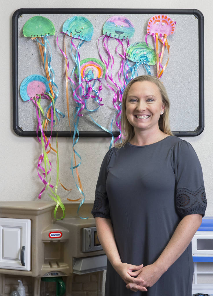 Clinical psychiatrist Dr. Caitlin Cook is the newest addition to the UNLV Ackerman Autism Center. Photo taken on Tuesday, July 24, 2018, at the UNLV Ackerman Autism Center, in Las Vegas. Benjamin ...