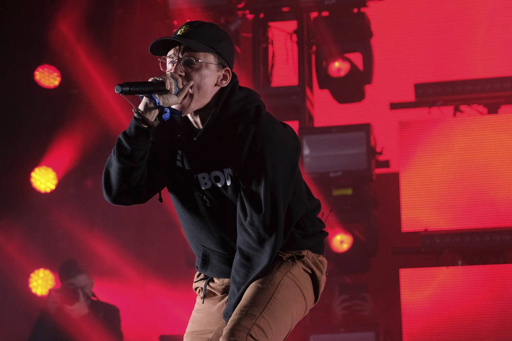 Logic performs on day three of the Governors Ball Music Festival on Sunday, June 4, 2017, in New York. (Photo by Charles Sykes/Invision/AP)