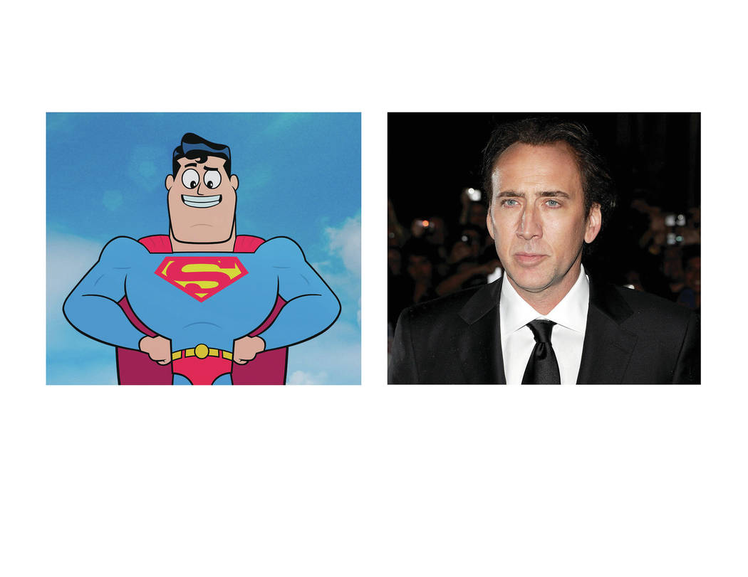 Photo Credit: Courtesy of Warner Bros. Pictures Caption: NICOLAS CAGE as  the voice of Superman in Warner Bros. Animation's Animated Adventure 