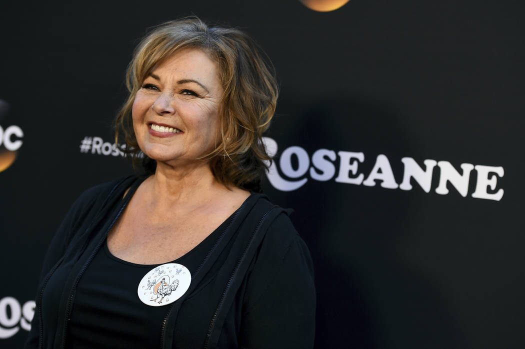Roseanne Barr arrives at the Los Angeles premiere of "Roseanne" in Burbank, Calif., March 23, 2018. (Jordan Strauss/Invision/AP, File)