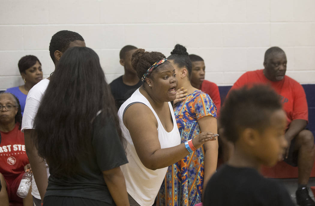 Fans voice their frustration after a game featuring Lebron James' son was canceled due to security concerns at the Made Hoops Summer Showcase on Wednesday, July 25, 2018, at Liberty High School, i ...