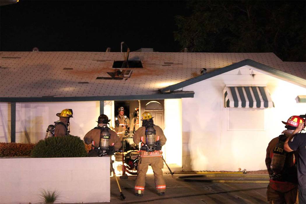 Central Las Vegas house fire quickly put out, no one hurt | Las Vegas Review-Journal