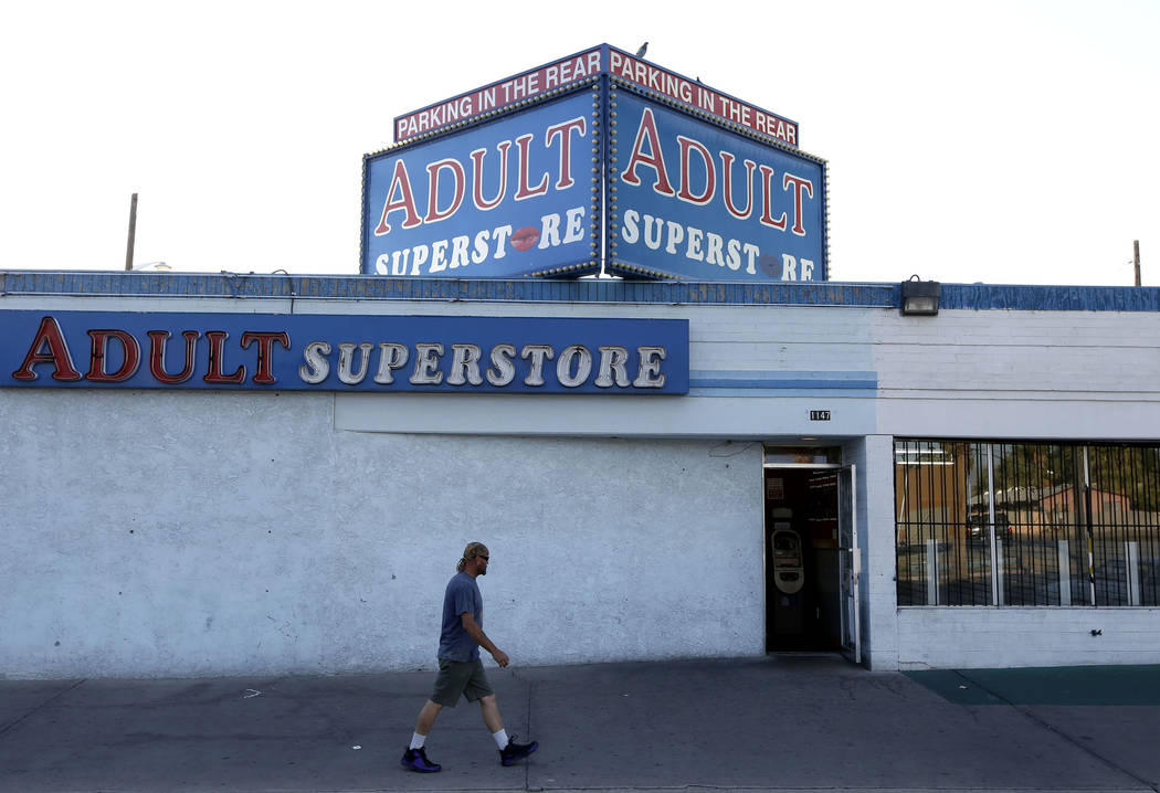 An adult superstore at 1147 S. Las Vegas Blvd., Wednesday, Aug. 16