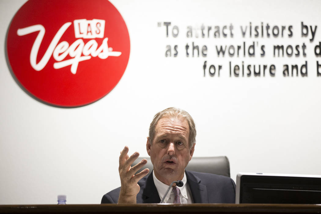 Las Vegas Convention and Visitors Authority board member and North Las Vegas Mayor John Lee during a meeting at the Las Vegas Convention Center in Las Vegas on Tuesday, Aug. 8, 2017. Erik Verduzco ...