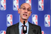 In this Sept. 28, 2017 file photo, NBA Commissioner Adam Silver speaks during a news conference in New York. (AP Photo/Julie Jacobson, File)