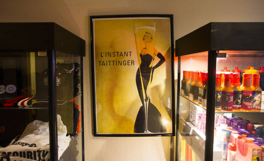 Items available for purchase at the Love Ranch brothel in Crystal, just north of Pahrump, on Fr ...