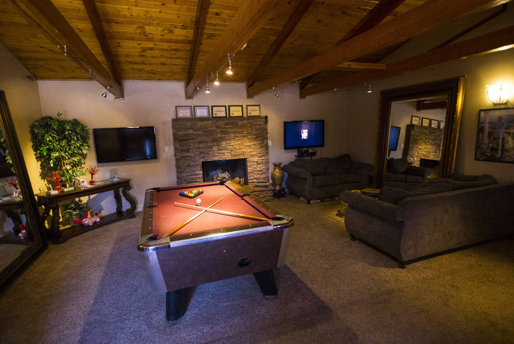 A lobby at the Love Ranch brothel in Crystal, just north of Pahrump, on Friday, July 20, 2018. ...