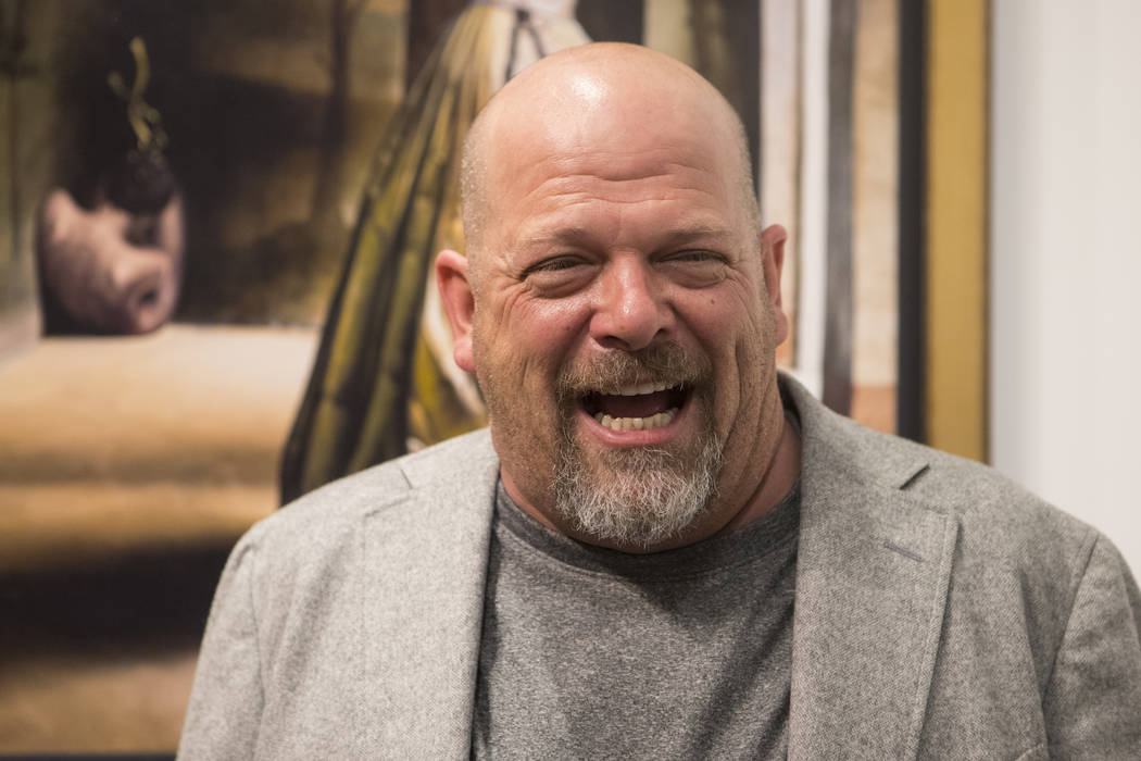 Rick Harrison attends the artist Tim Cantor's exhibition opening at the AFA Gallery in the Fashion Show Mall in Las Vegas on Saturday, Oct. 1, 2016. Loren Townsley/Las Vegas Review-Journal Follow ...