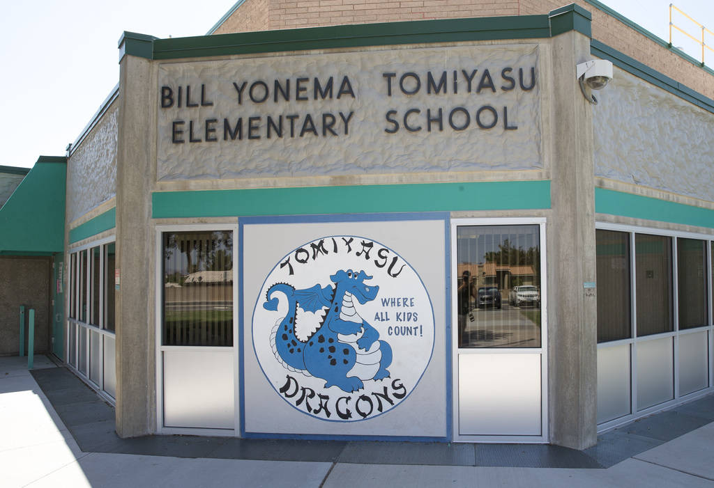 Tomiyasu Elementary School in Las Vegas on Monday, Aug. 6, 2018. Richard Brian Las Vegas Review-Journal @vegasphotograph