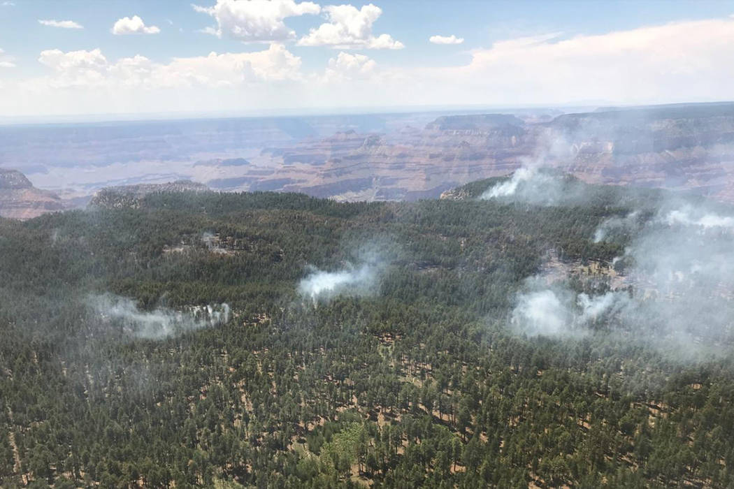 Grand Canyon fire closes road, trails on North Rim Las Vegas Review
